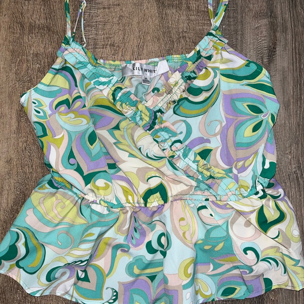 Retro print top